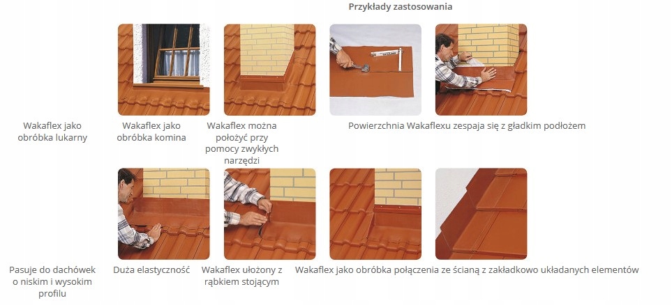 Taśma kominowa WAKAFLEX BRAAS 5mb 28cm Ceglasta Marka Braas