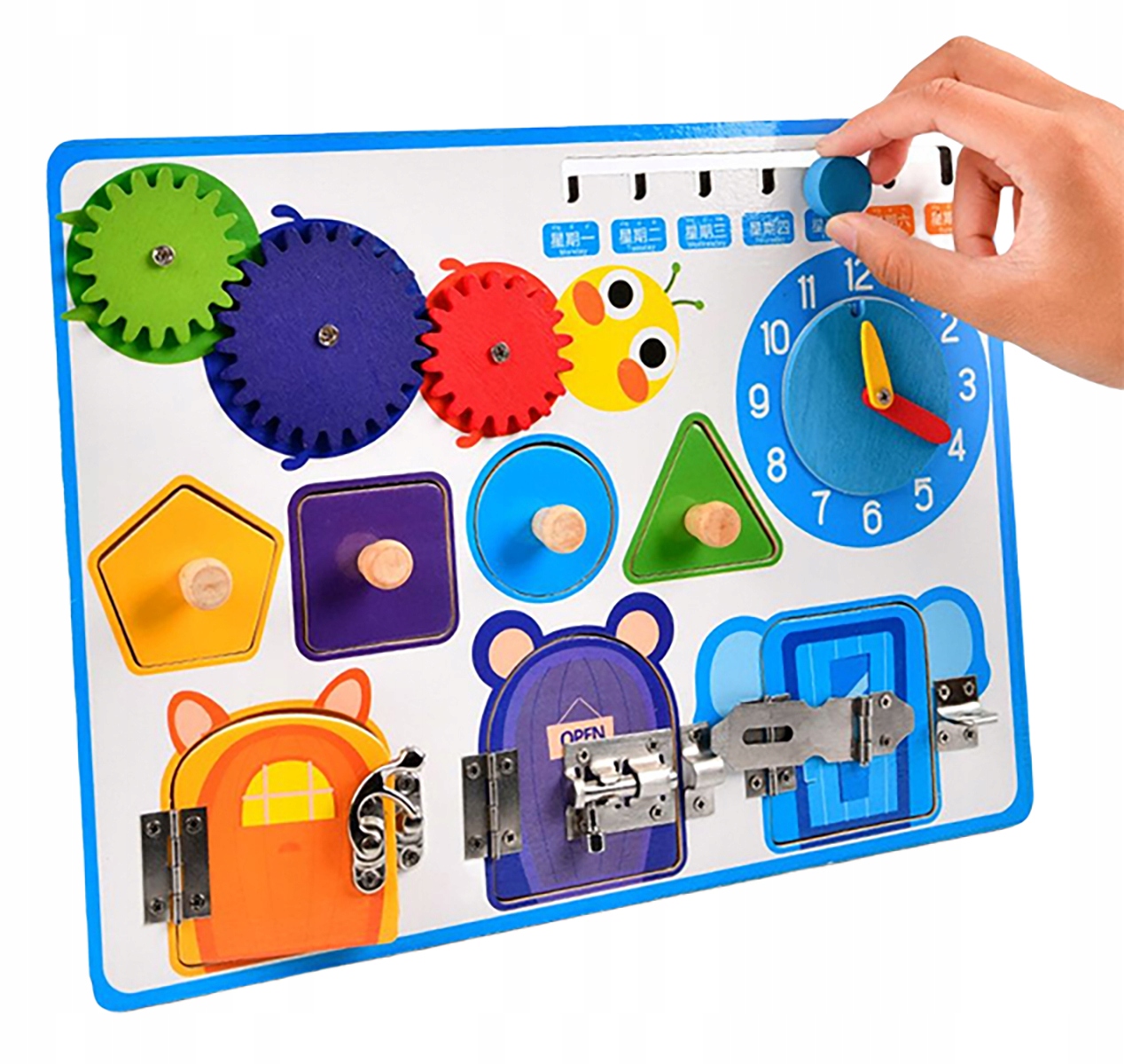 

Tablica Sensoryczna Manipulacyjna Montessori