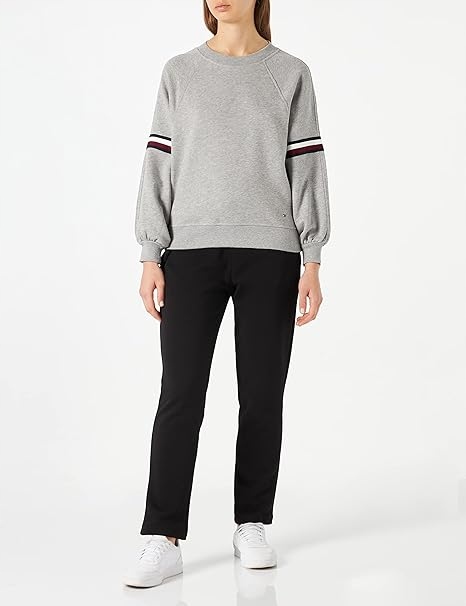 Tommy Hilfiger Šedá Mikina S Lampasy Na Rukávech Bavlna XL 6FA