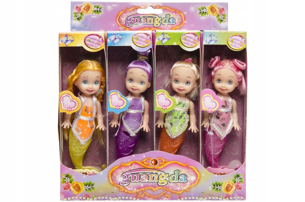 Lalka syrenka w pudełku box - 13 cm