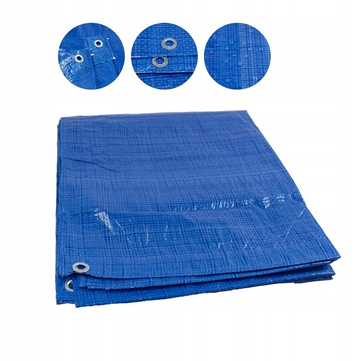 POKROWIEC NA MEBLE OGRODOWE PLANDEKA NIEBIESKI BALKON STÓŁ 350x350x75 EAN (GTIN) 5905947783625