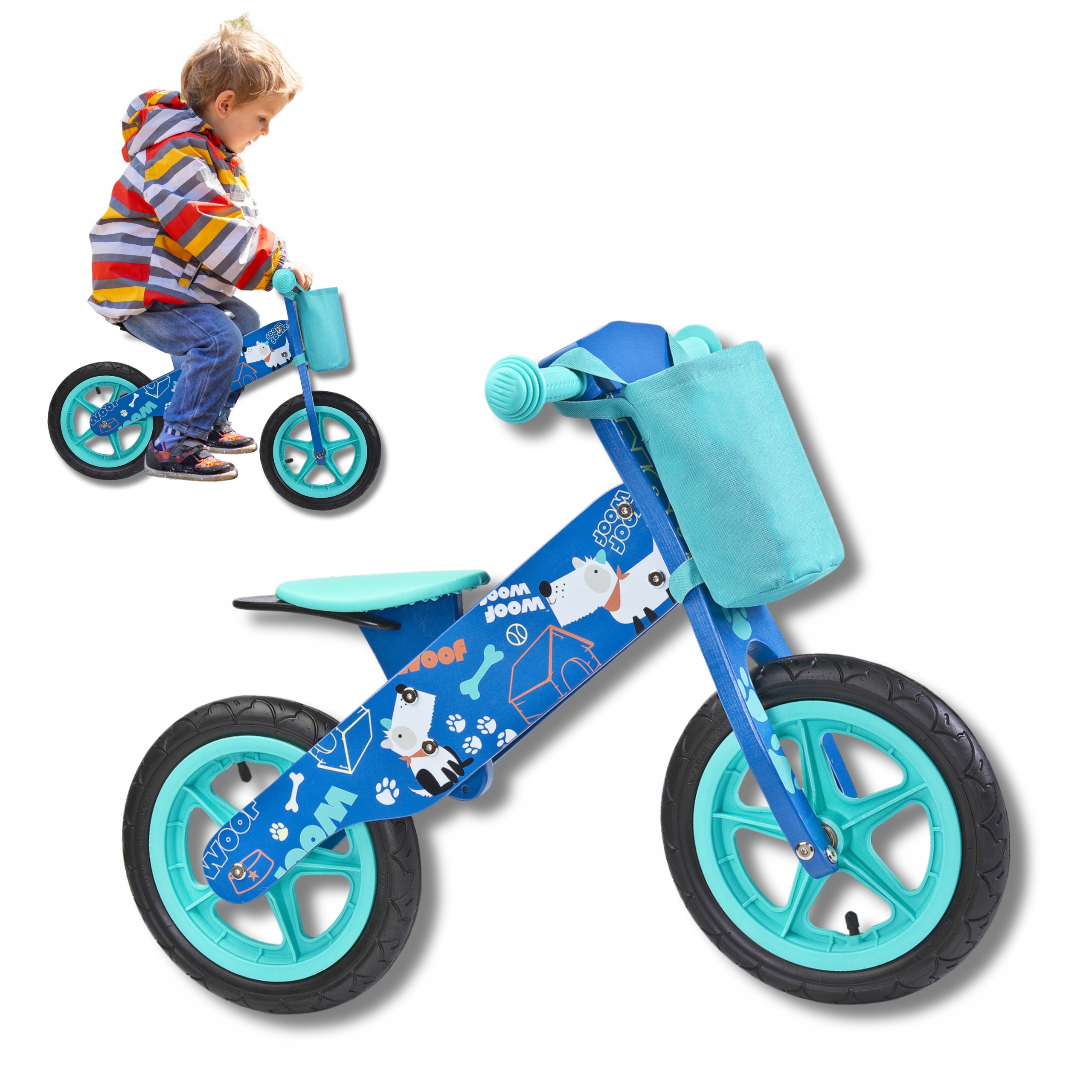 Rowerek Biegowy Drewniany Zap Toyz Blue