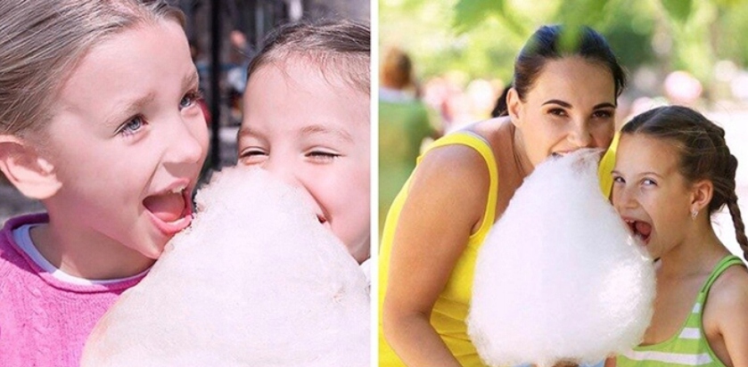 MASZYNA MASZYNKA WATY CUKROWEJ DOMOWA WATA CUKROWA PATYCZKI MAŁA MINI Stan opakowania oryginalne