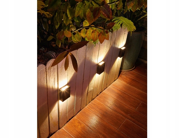 4SZT SOLARNA LAMPA KINKIET OGRÓD ZEWNĘTRZNA IP65 Długość/wysokość 10 cm