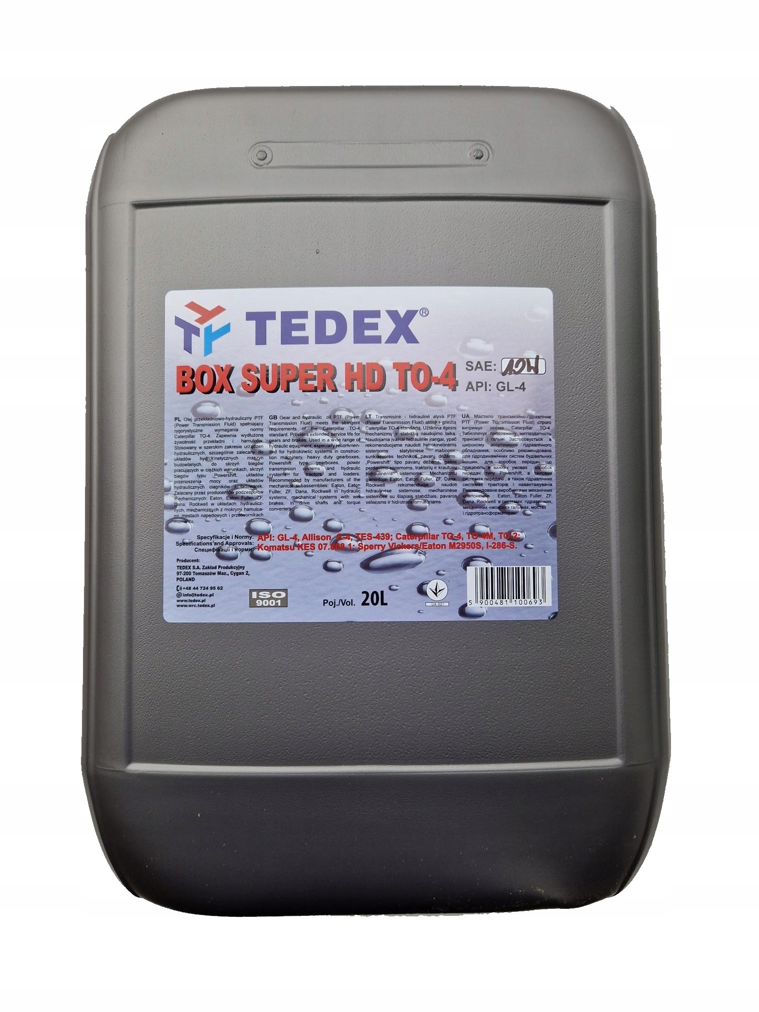 OLEJ Tedex Box Super HD TO-4 10W 20L PTF