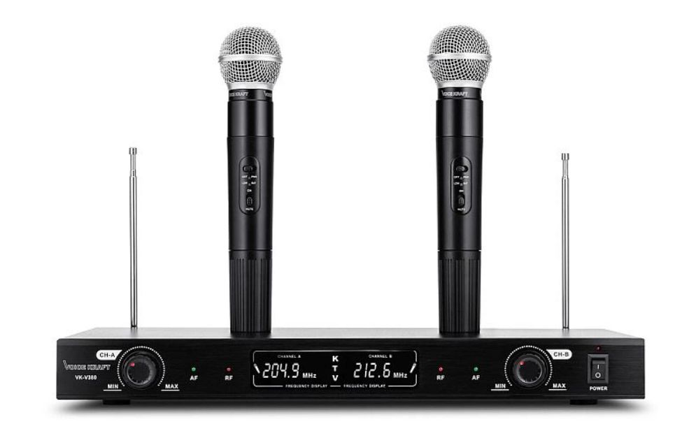 2 MIKROFONY BEZPRZEWODOWE VOICE KRAFT VK-380 Marka Voice Kraft