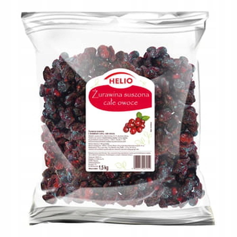 Sušené brusinky, celé ovoce Helio 1500 g