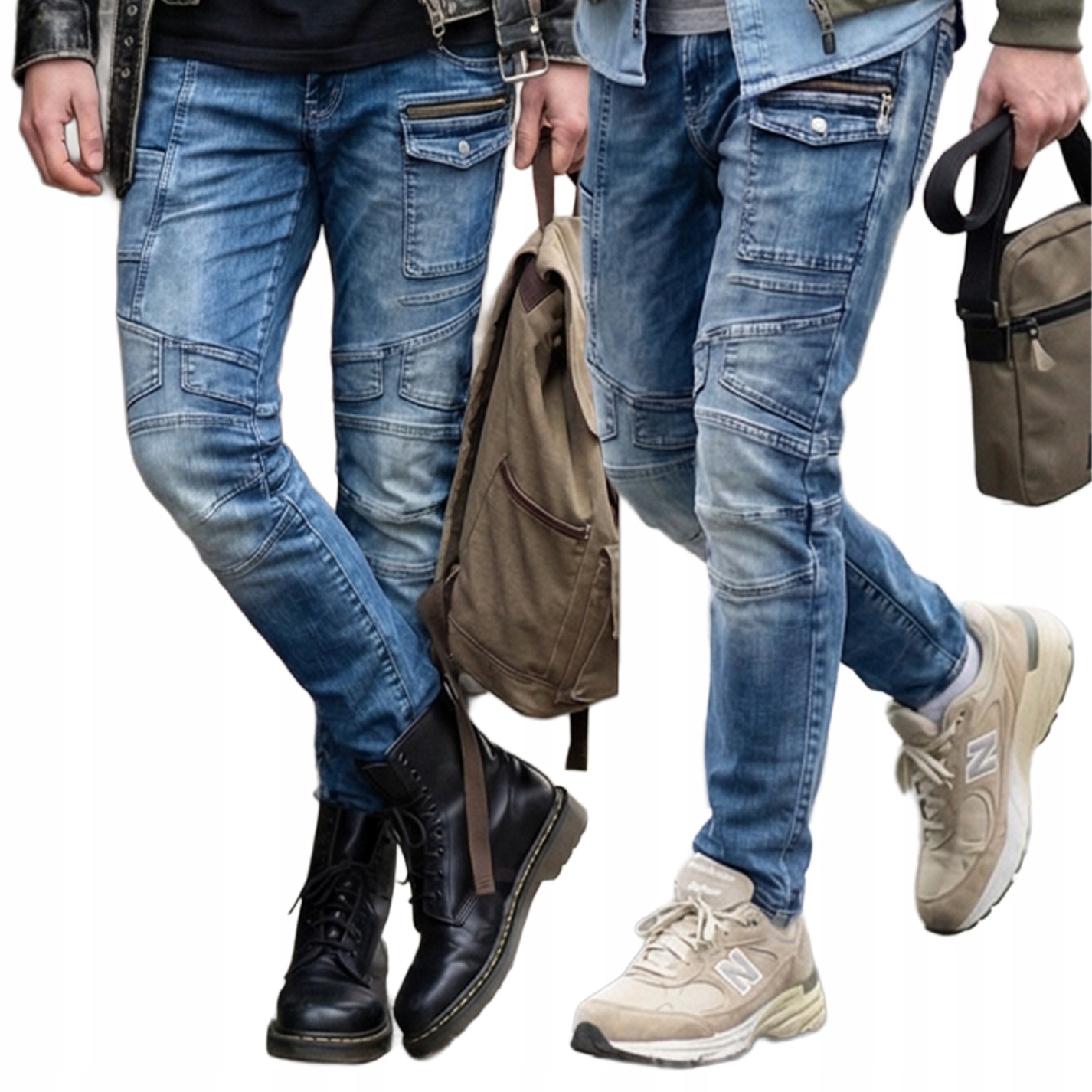 Cipo Baxx Kalhoty Džíny Přetíratelné Zip Prošívání Elastický Materiál