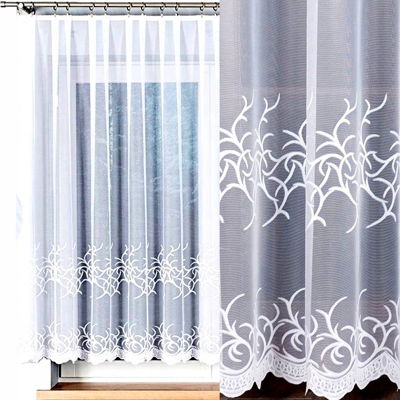 Záclona 500 x 150 cm rovná (hotová) s lemováním