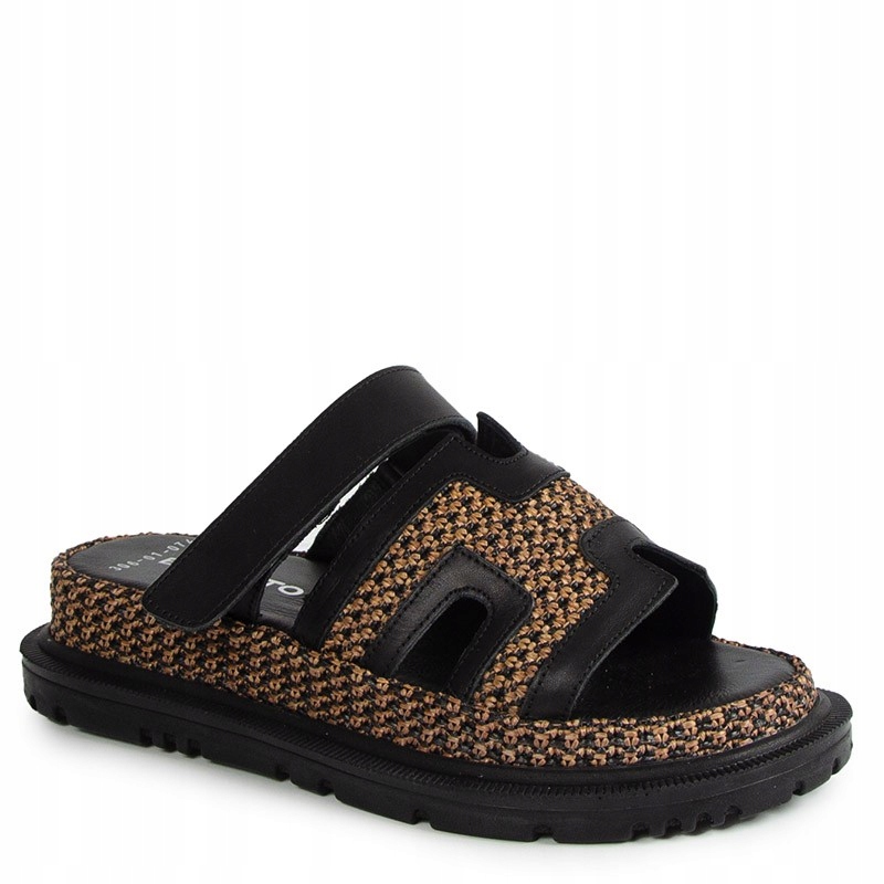 Boccato 767.306 Černé Kožené Nazouváky 39