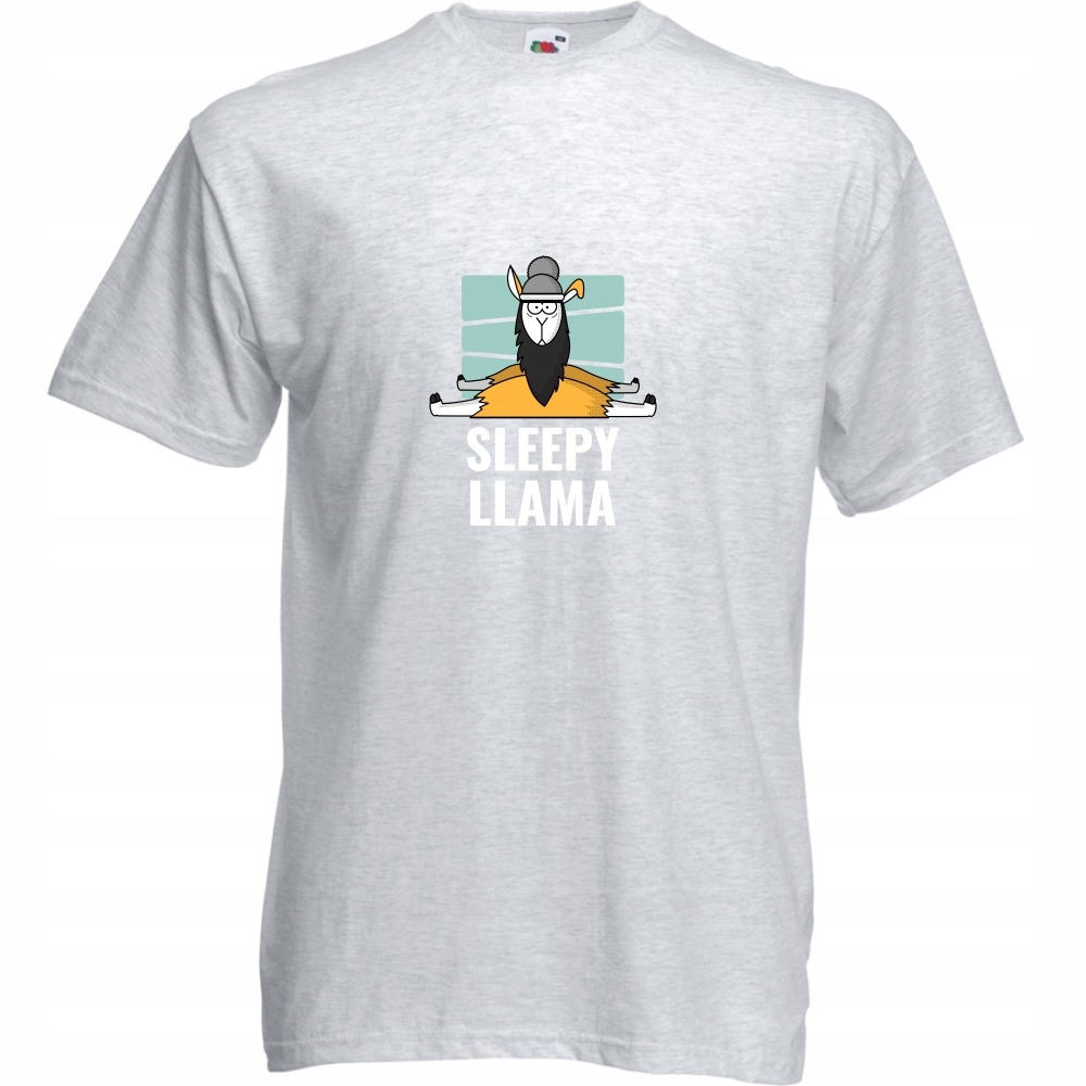

Koszulka sleepy llama lama XL ash szara