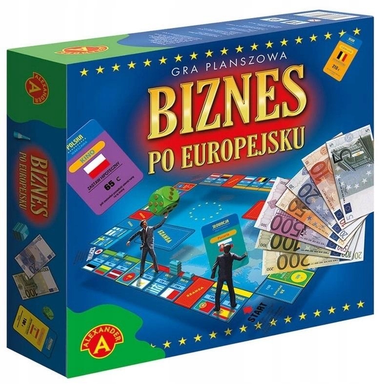 Biznes po europejsku Alex Planszówka Rodzinna Gra Familijna Dla Rodziny Lux