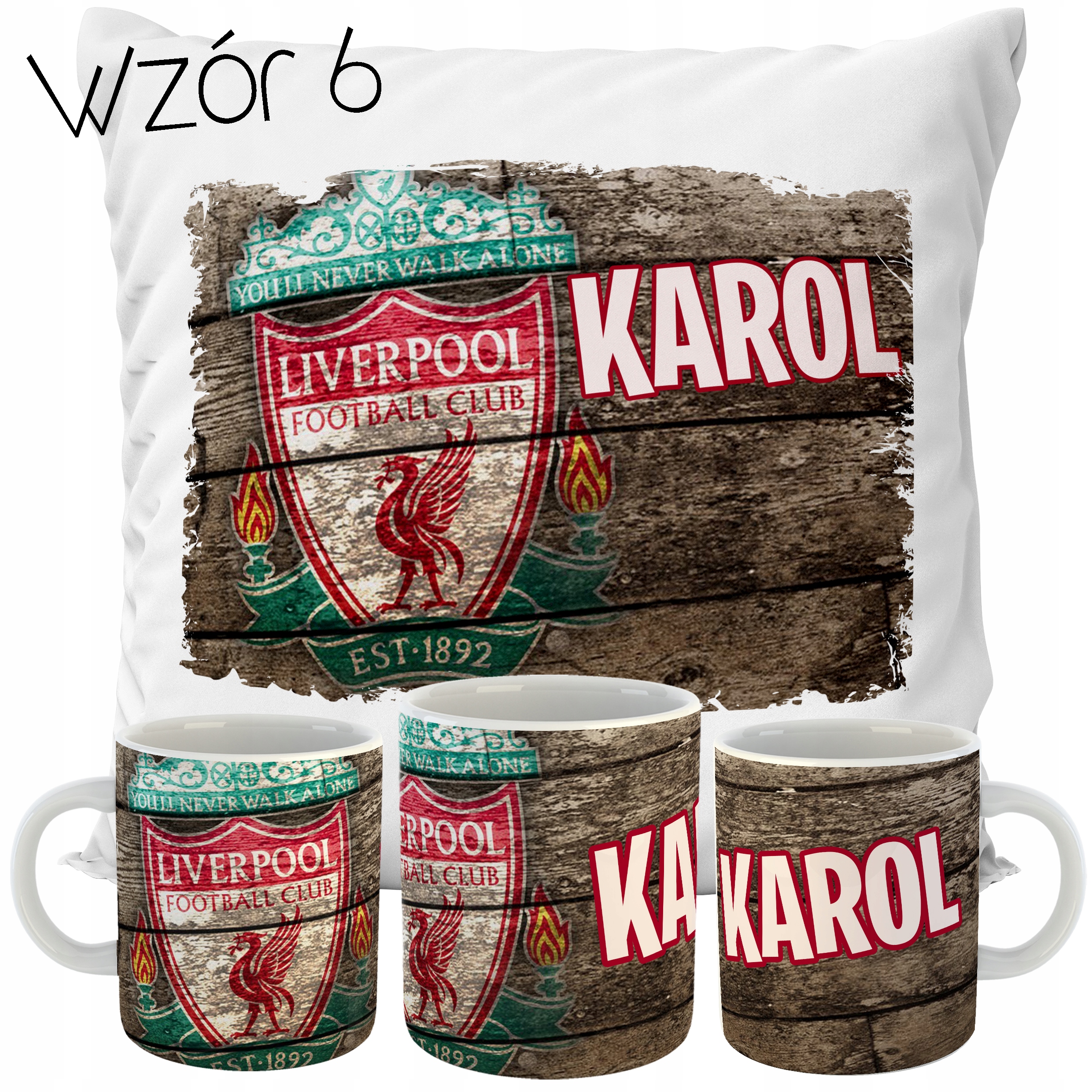 ZESTAW KUBEK + PODUSZKA LIVERPOOL F.C. DLA KIBICA Bohater Inny