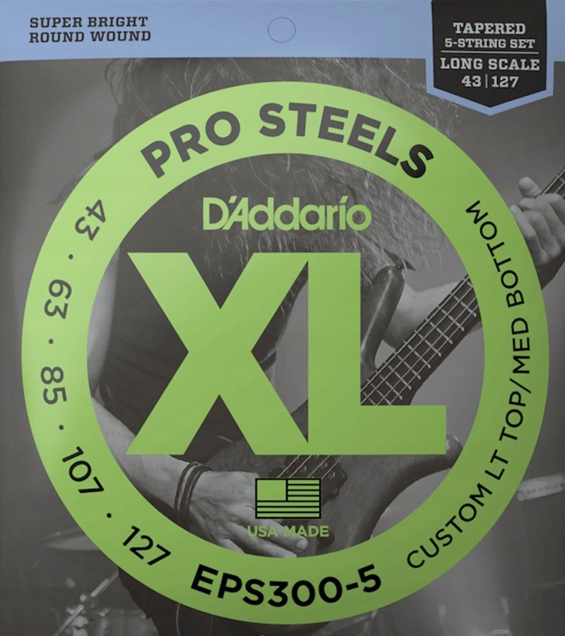 Struny D'addario ProSteels EPS300-5 (43-127) 5str.