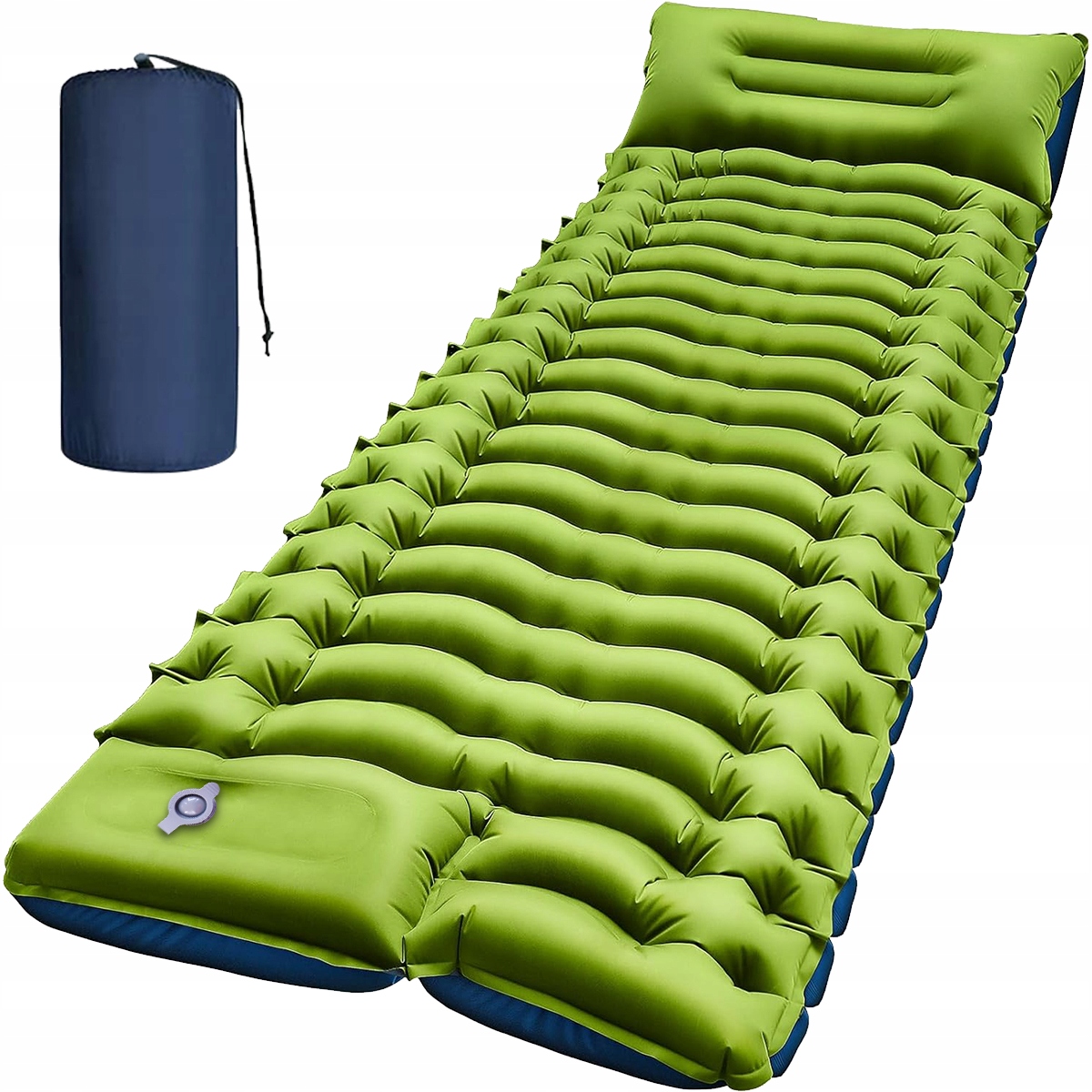 Materac Turystyczny Samopompujący Ultralekki Wbudowana Pompka Jednoosobowy