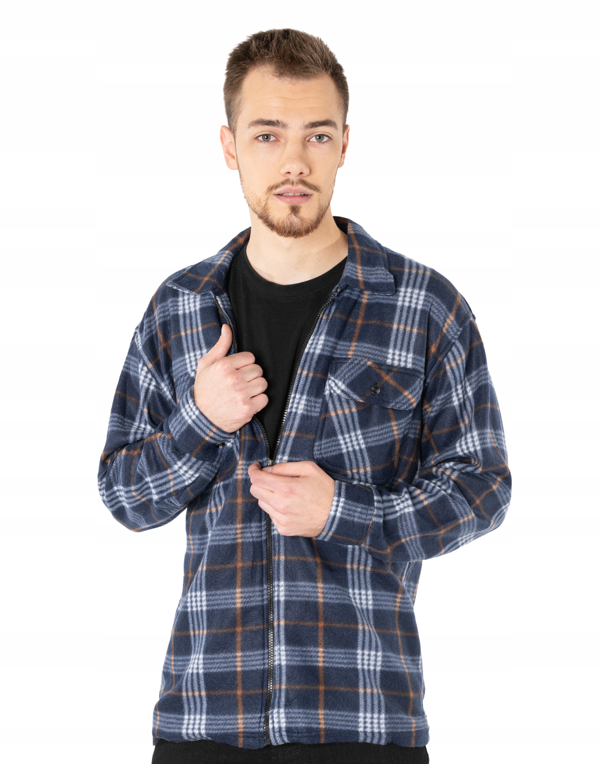 

Ciepła Koszula Polarowa Ocieplana 8015-06 L/XL