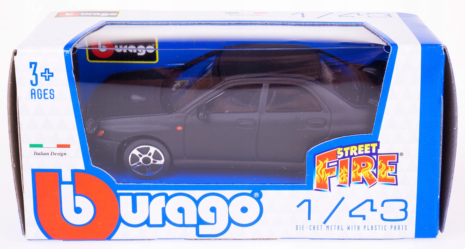 SUBARU IMPREZA WRX STI MODEL BBURAGO 1:43 CZARNY #132 Kod producenta 30000