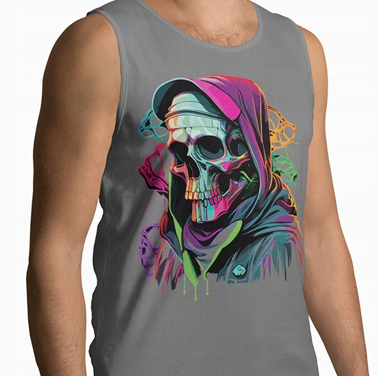 TANK TOP HORROR/ROCK SKULL ONE 7 Rozmiar L