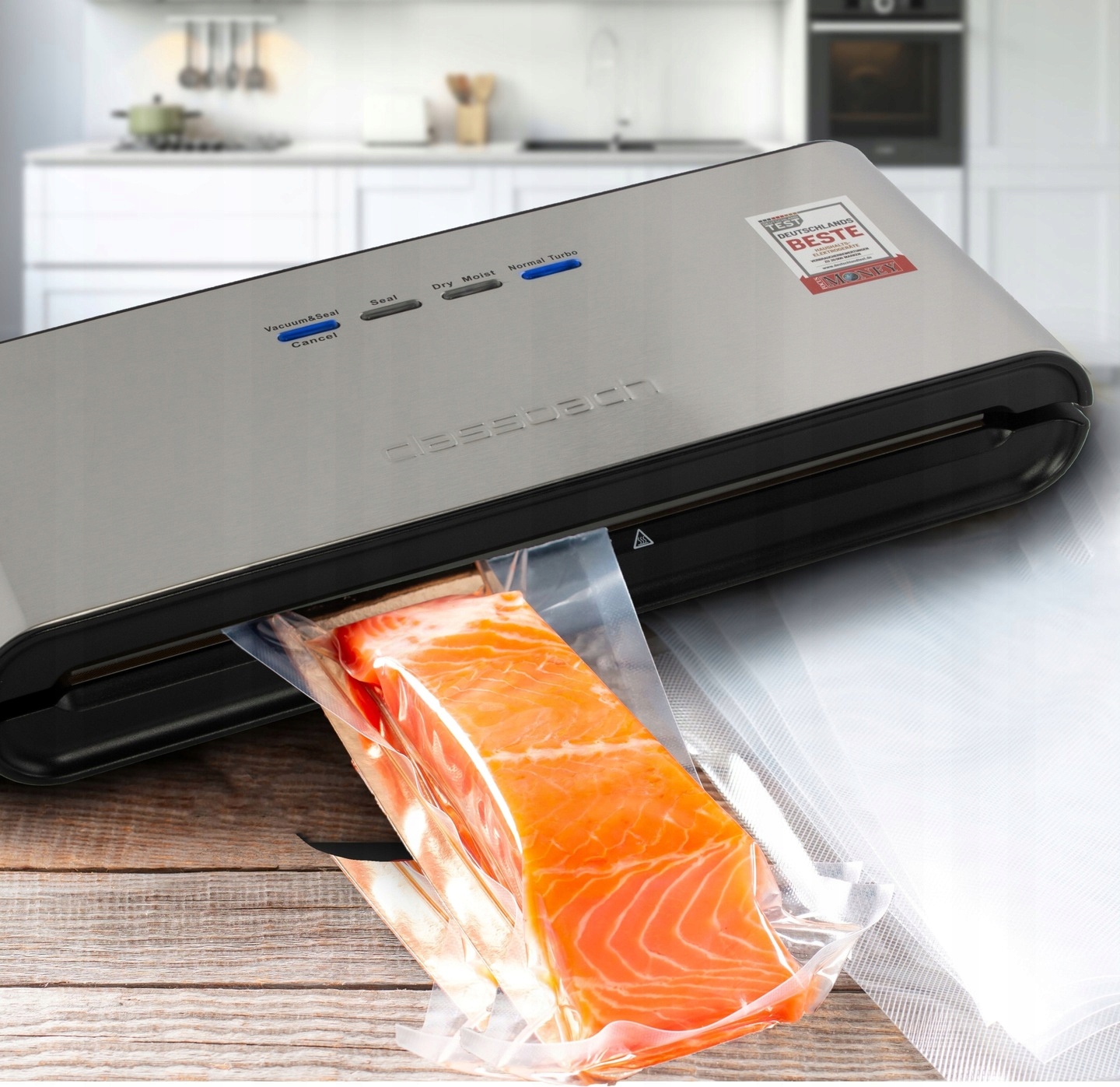 ZGRZEWARKA PRÓŻNIOWA DO ŻYWNOŚCI PAKOWARKA DO FOLII LISTWOWA + WORKI Model Classbach C-VK 4000