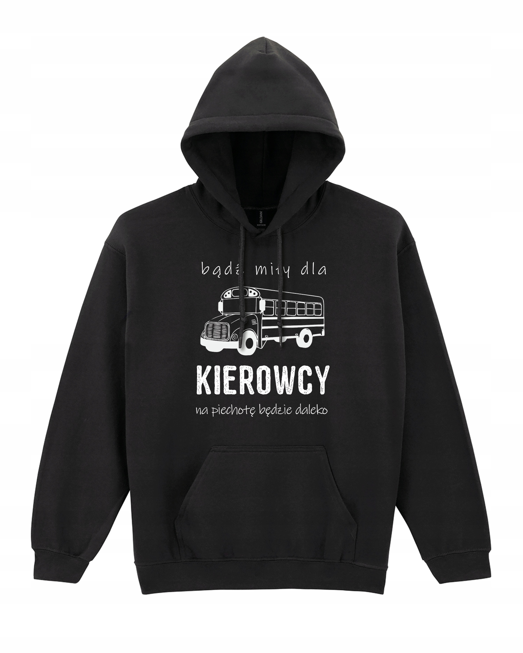 Mikina pro řidiče Buď milý, pěšky bude daleko Směšná Černá M