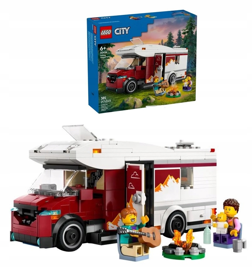 Lego Stavebnice City Prázdninový karavan plný dobrodružství 60454