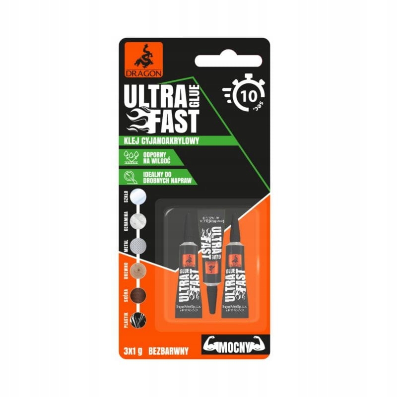 Dragon Klej cyjanoakrylowy bezbarwny 1g
