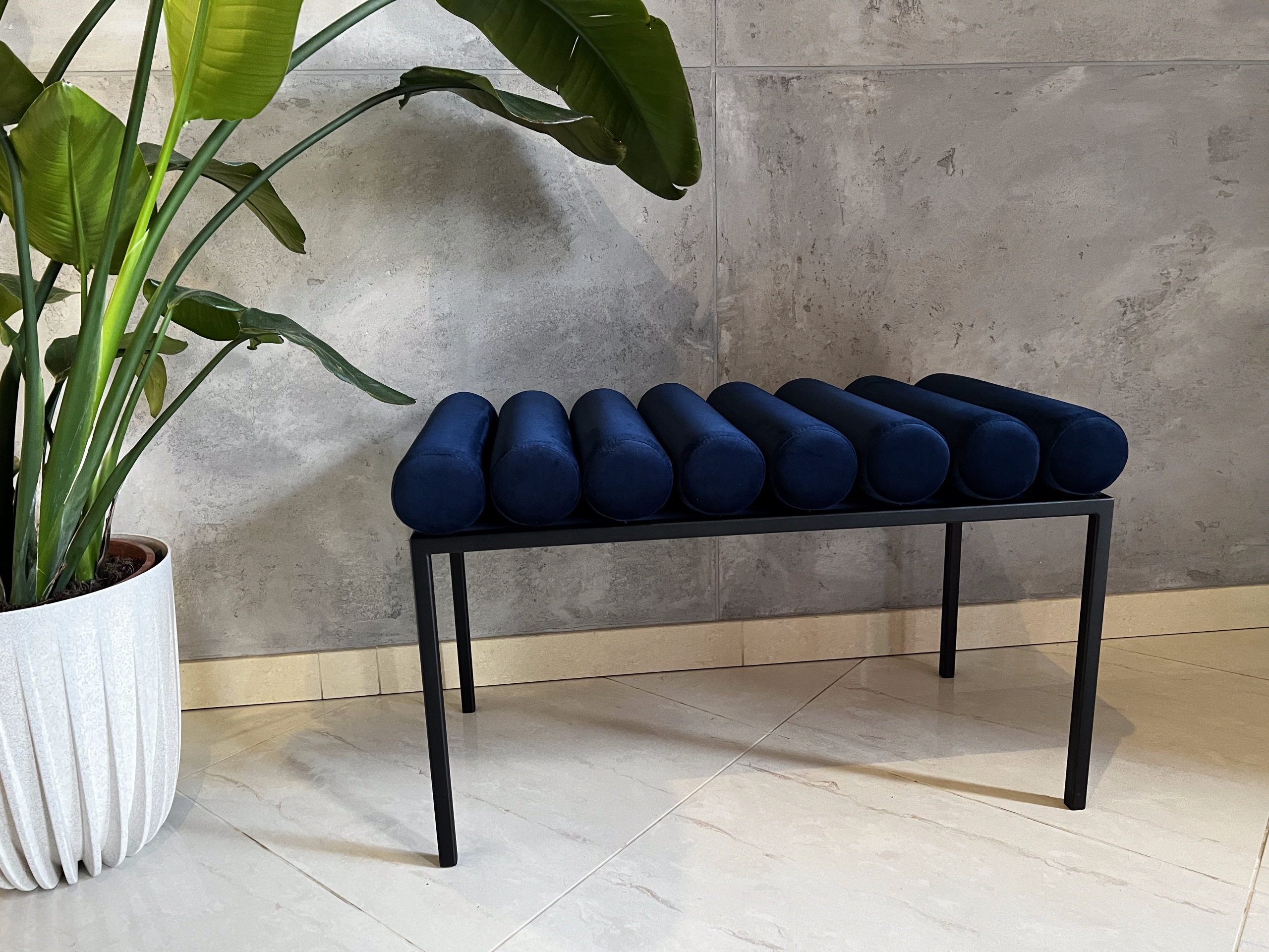 NOWOŚĆ!!! Ławeczka ławka tapicerowana w stylu LOFT Szerokość mebla 80 cm