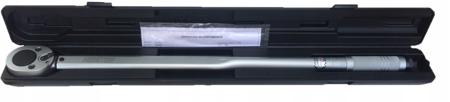 Dlhý Momentový Kľúč Kľúč 3/4'' 65-410Nm Kalibrácia H-415 Honiton