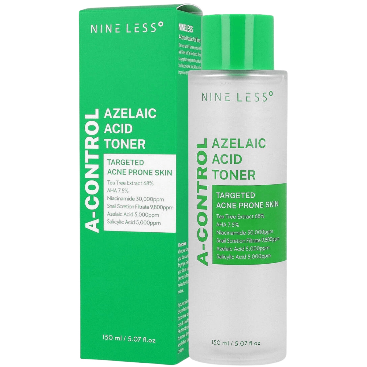 NINE LESS A-Control Azelaic Acid Toner 150 ml - tonik do skóry trądzikowej — 3