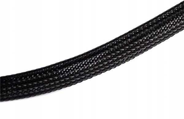 Oplot nylonowy 4mm na przewody 3-7mm czarny, osłona kabli Marka bez marki