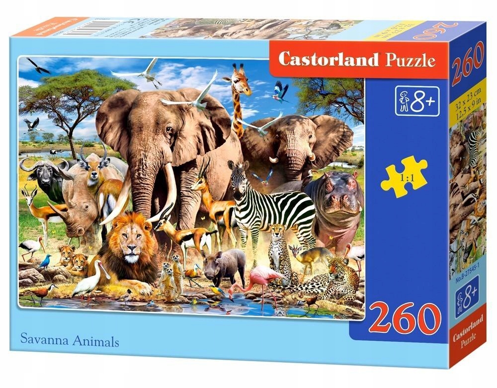 Puzzle 260 Savanna Animals CASTOR bcd