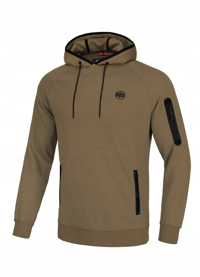 Pánská Mikina Pit Bull West Coast Stafford Hooded Sweatshirt Kojotská Hnědá M