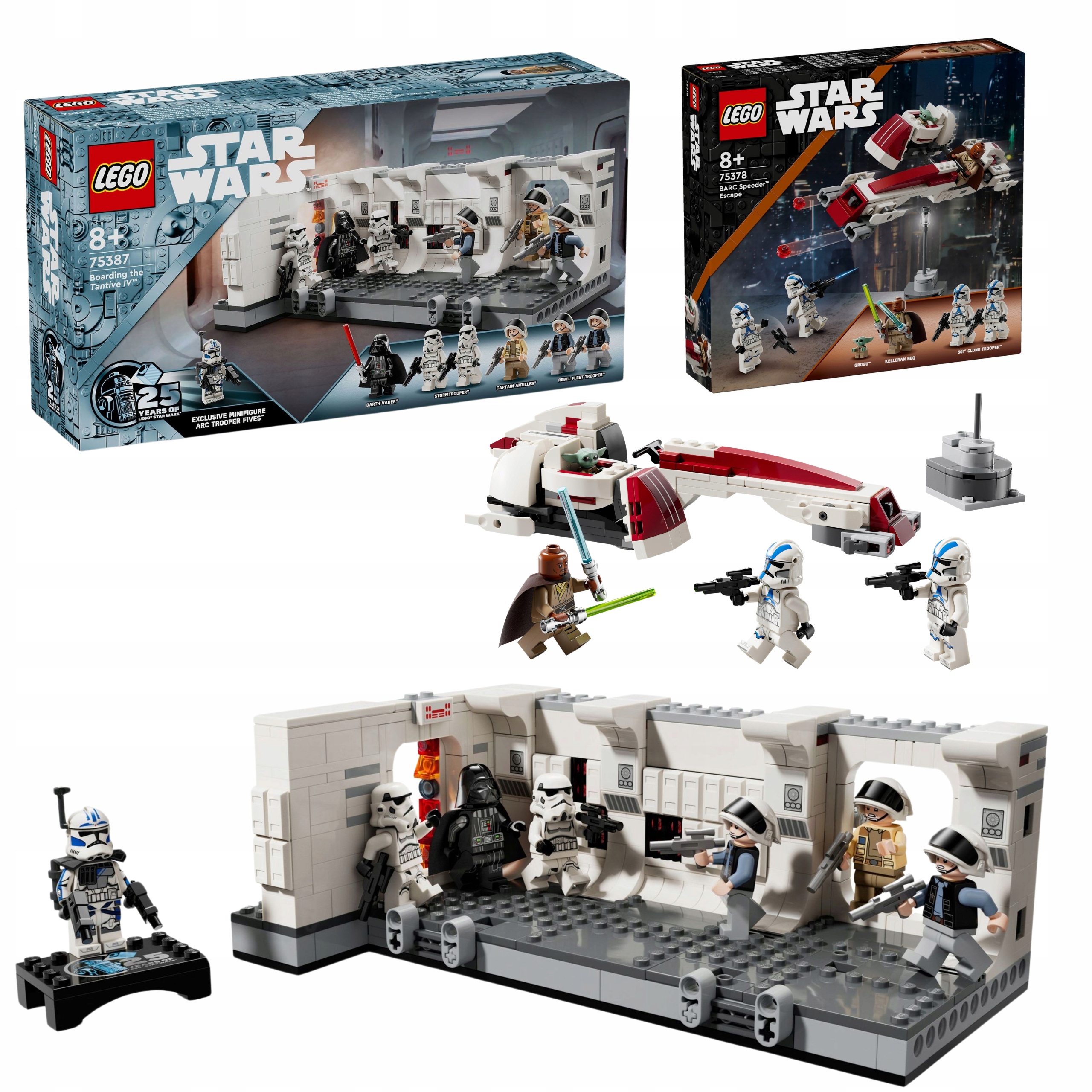 Lego Star Wars 75387 Wejście na Pokład Statku Tantive IV I Smigacz Barc