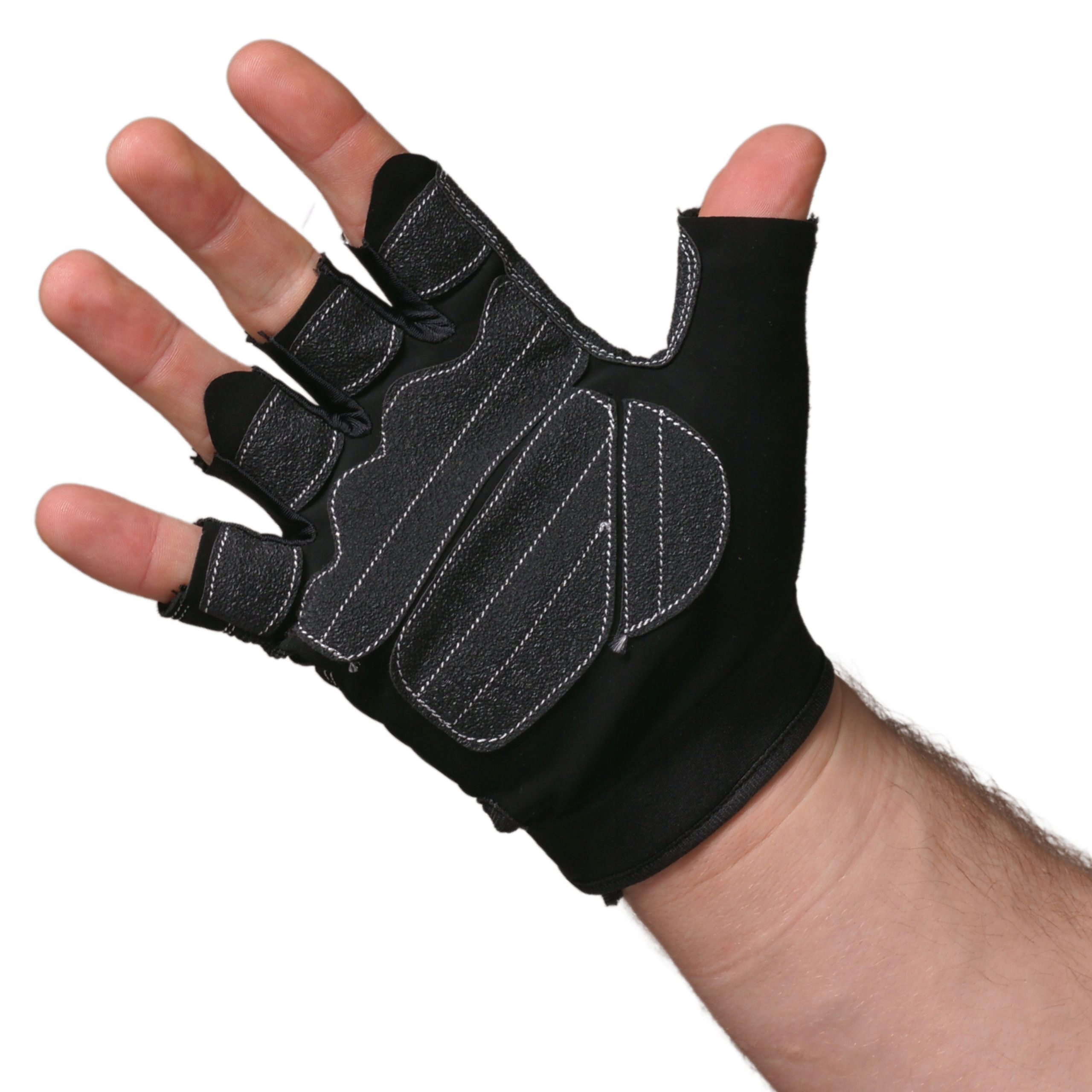 BELTOR SKÓRZANE RĘKAWICZKI TRENINGOWE NA SIŁOWNIE CZARNO-CZERWONE S Marka Beltor