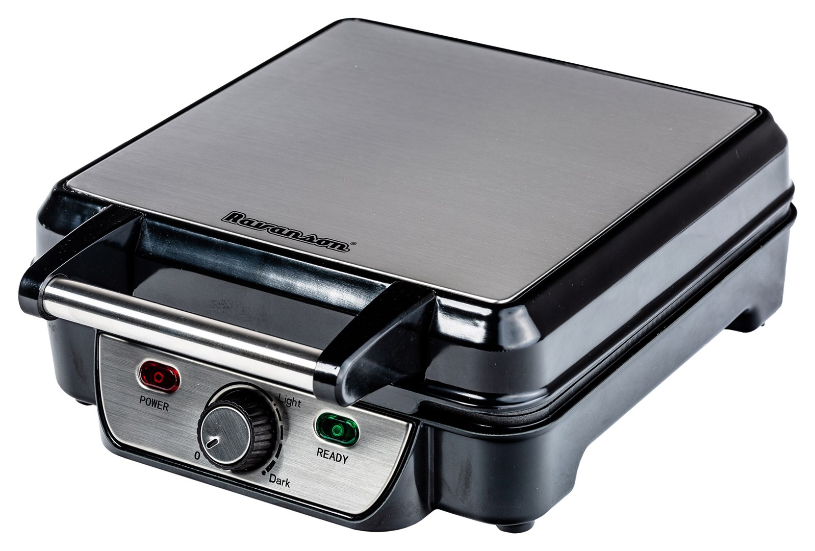 Gofrownica Ravanson 1100 W Inox, 4 gofry, regulowany termostat