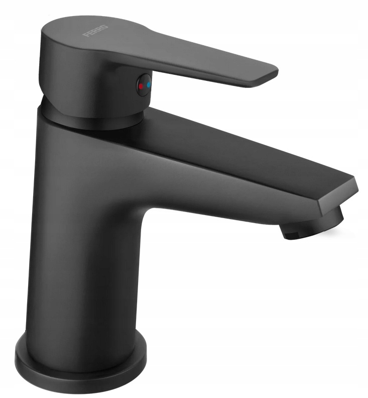 Bateria umywalkowa stojąca Ferro Ritto Black czarny BTR2BL