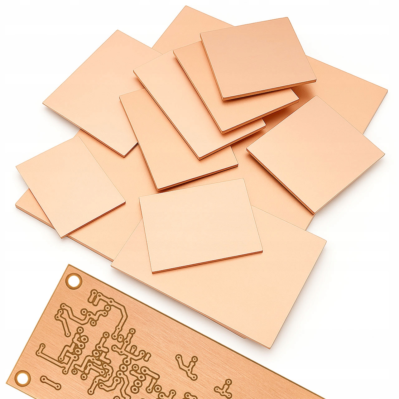 Laminát Pcb Oboustranný FR4 50X60 CM 2 MM Pro Vytváření Obvodů Tisk Pcb Diy