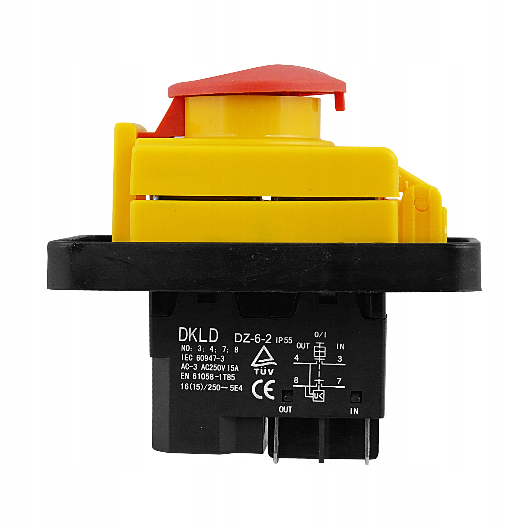 

Wyłącznik włącznik jednofazowy Dkld DZ-6 4-pin