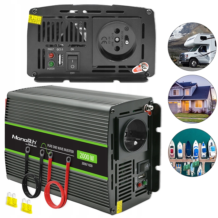 Automobilový menič 24V 230V 4000W Sinus