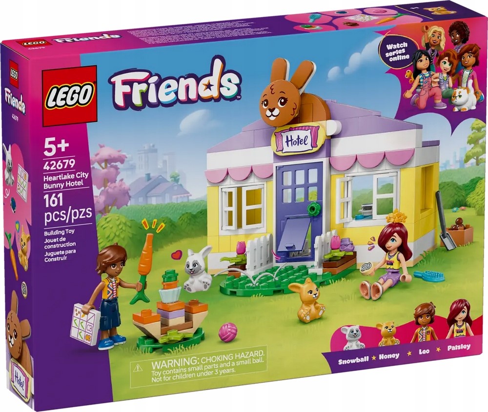 Lego 42679 Friends Hotel pro králíky ve městě Heartlake
