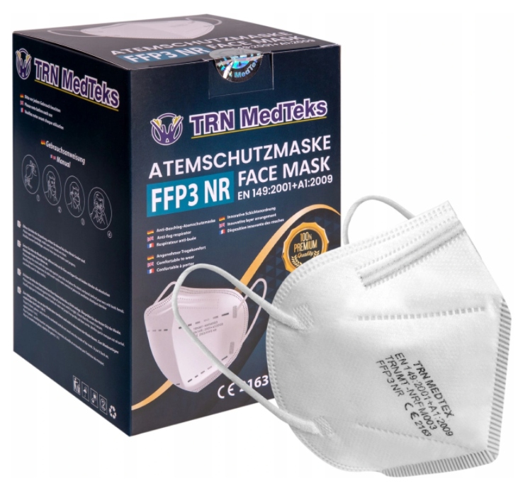 

Maseczka FFP3 Maska Ochronna Filtr 99% 5-WARSTWOWA