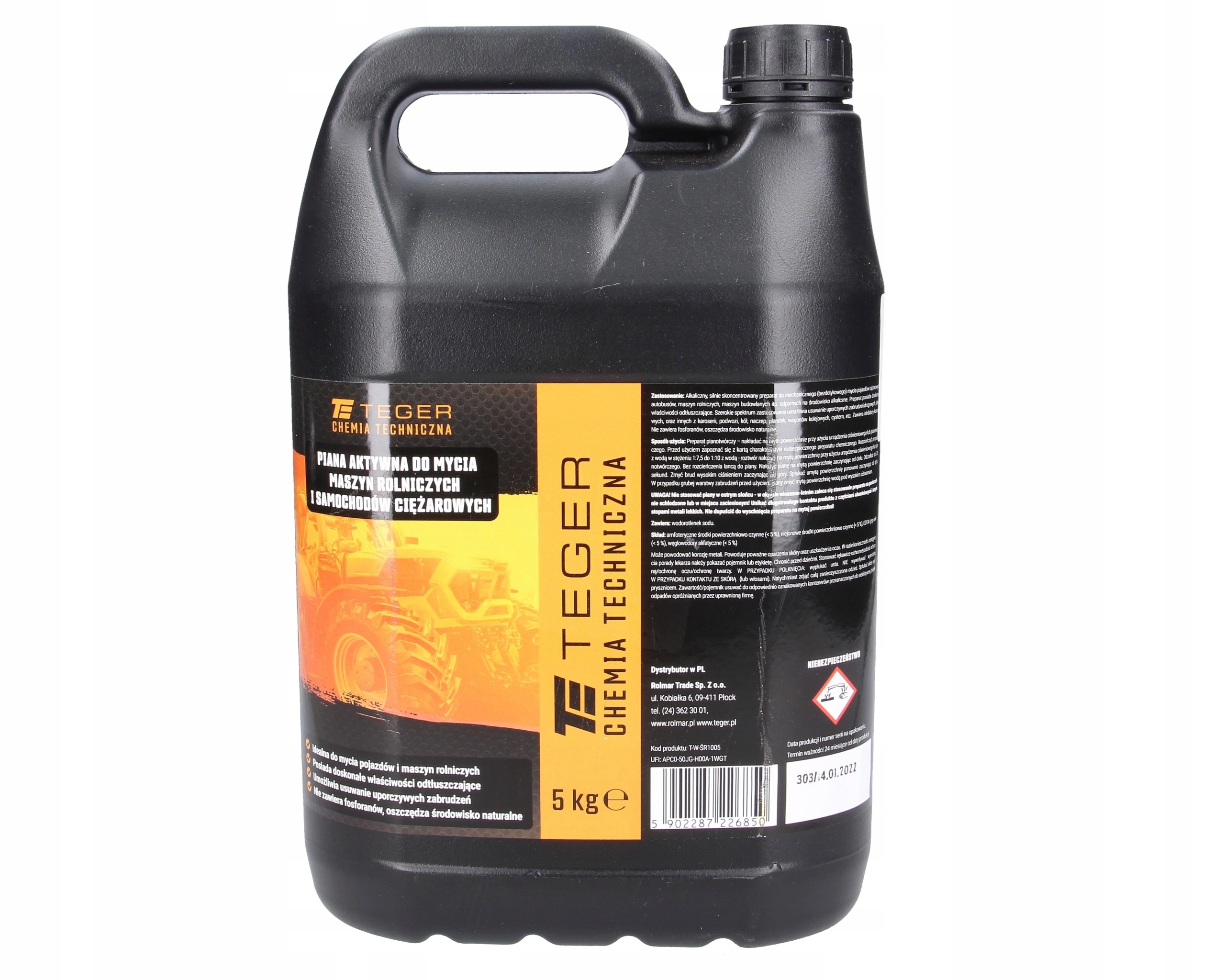 Aktivní pěna na mytí zemědělských strojů 5 Kg