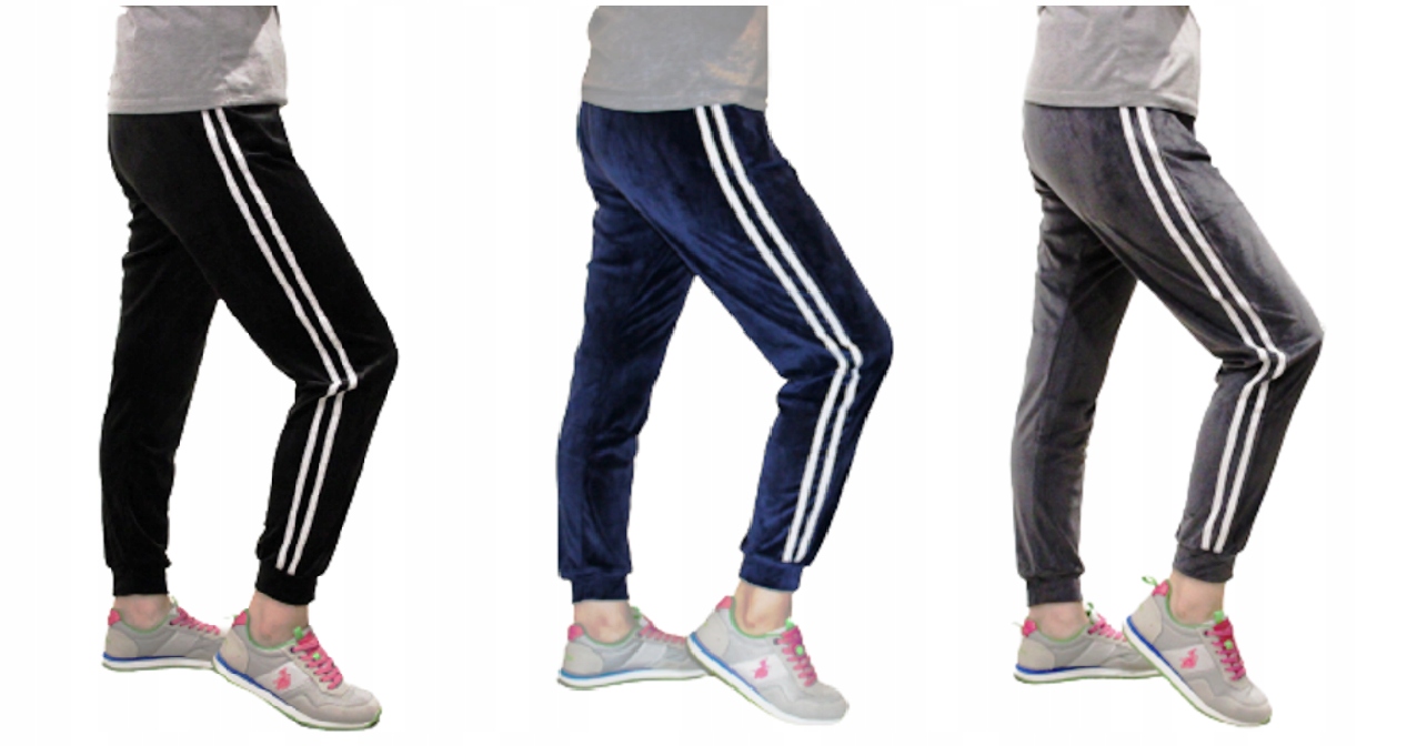 SPODNIE DRESOWE WELUROWE DAMSKIE 2XL/3XL