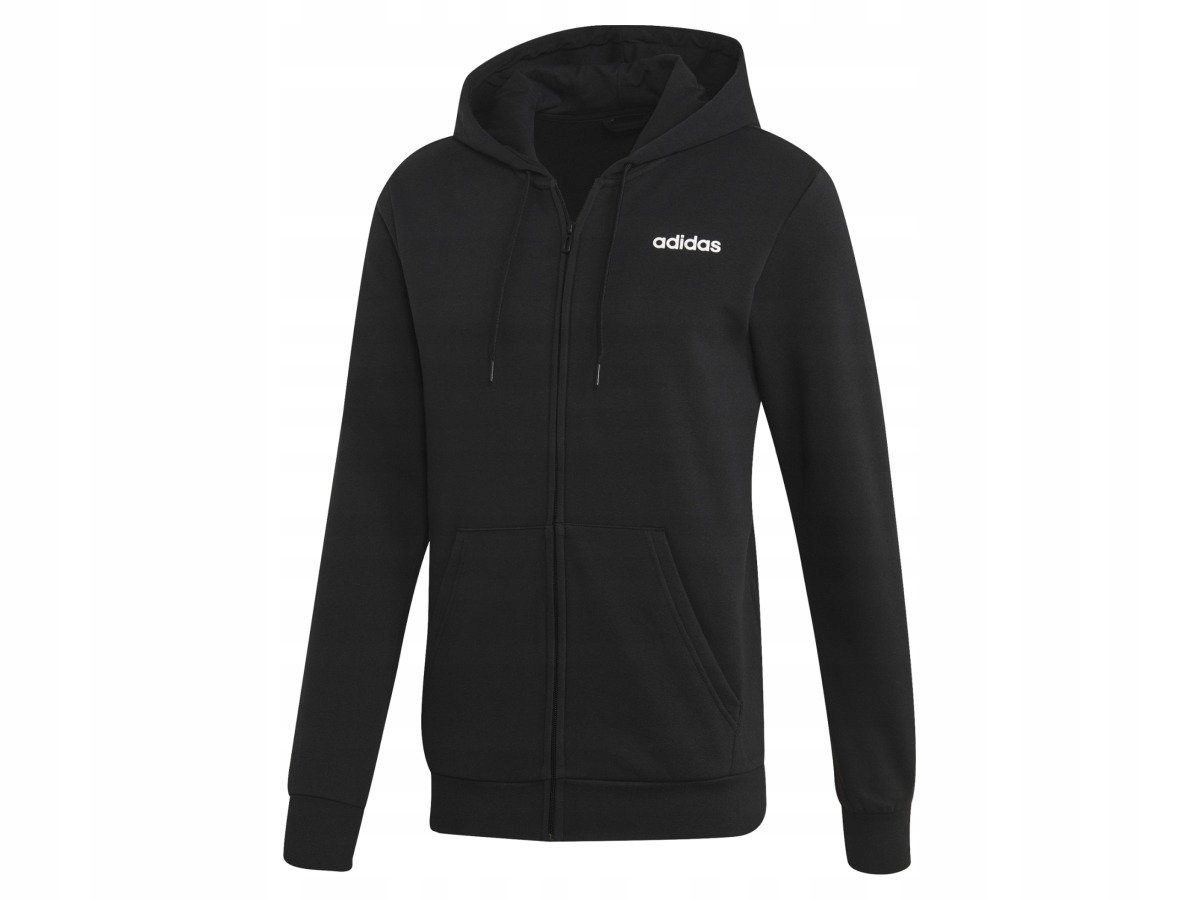 Pánská mikina s kapucí rozepínací Adidas E Lin Fz Fl Xs