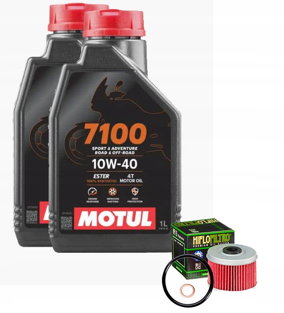 Honda XL 125 Varadero olej Motul 7100+filtr Hiflo