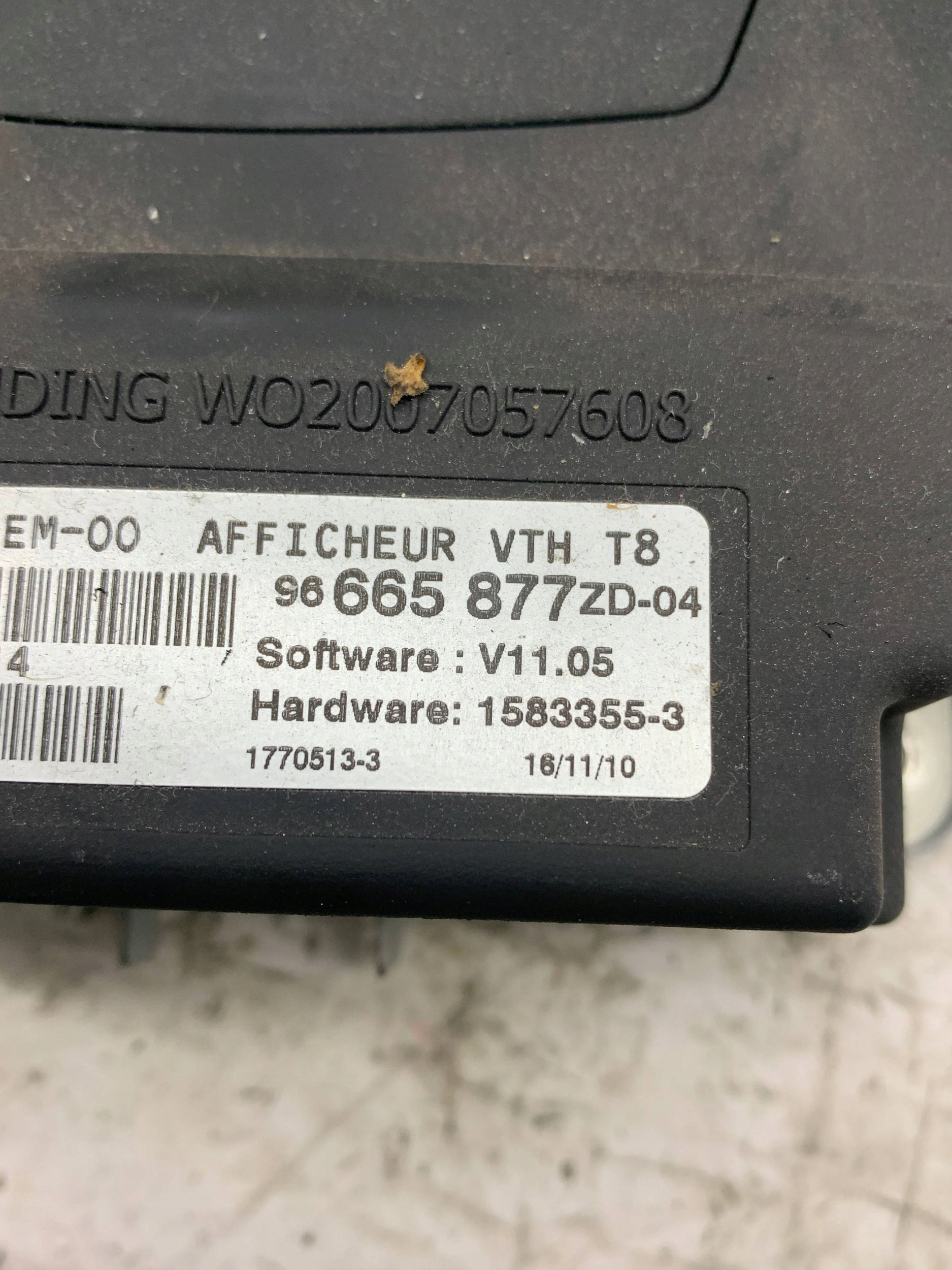 Schermo HEAD UP 96665877ZD PEUGEOT 3008 e (2009-2016)