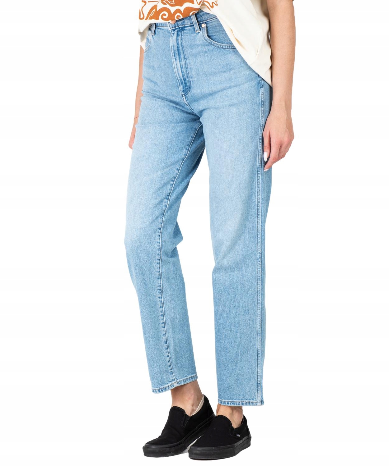Jeansy Wrangler Mom Straight W27M58Z19 Rhea 28/30