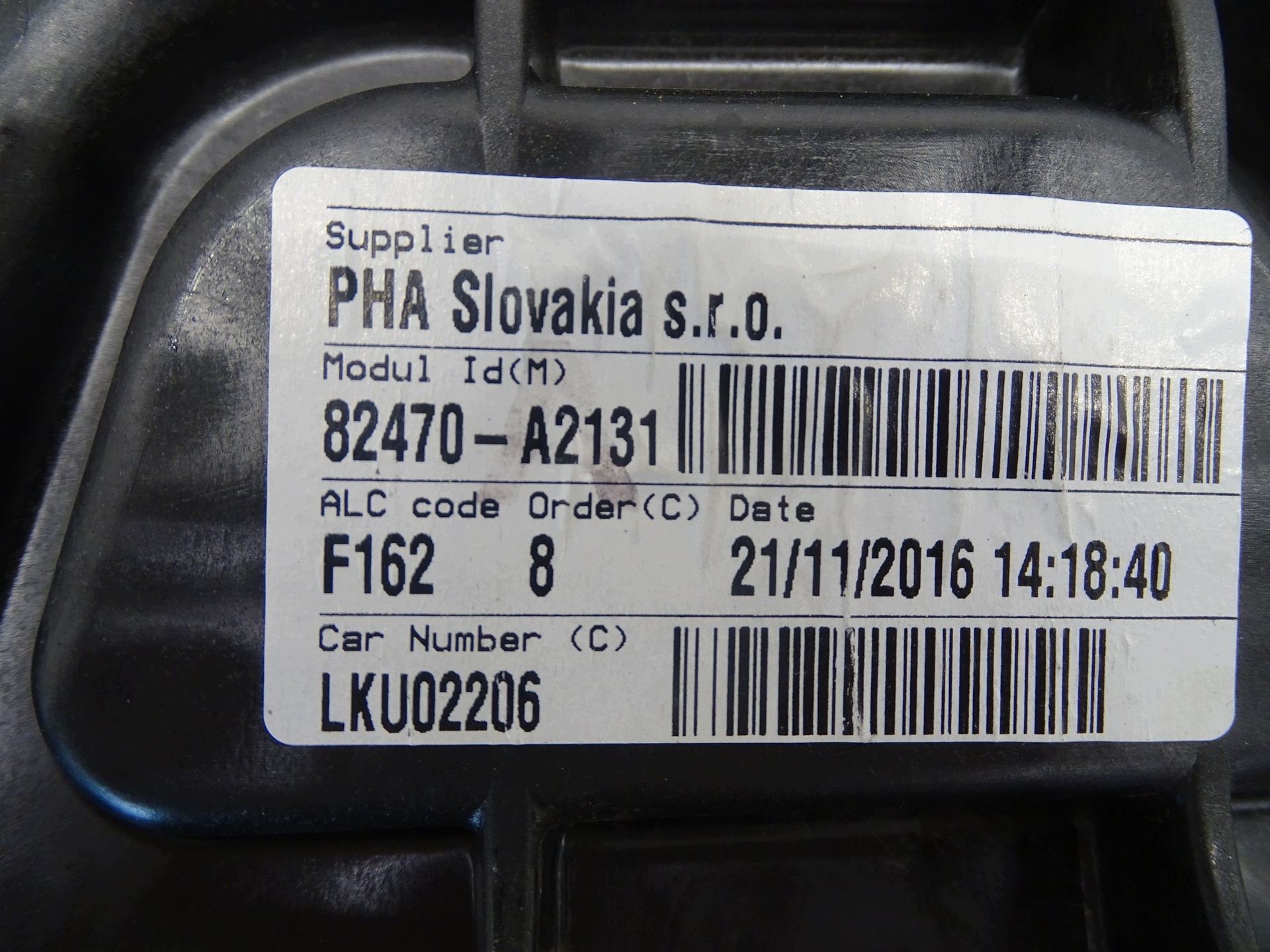 window regulator left front KIA CEED II 82470-A2131