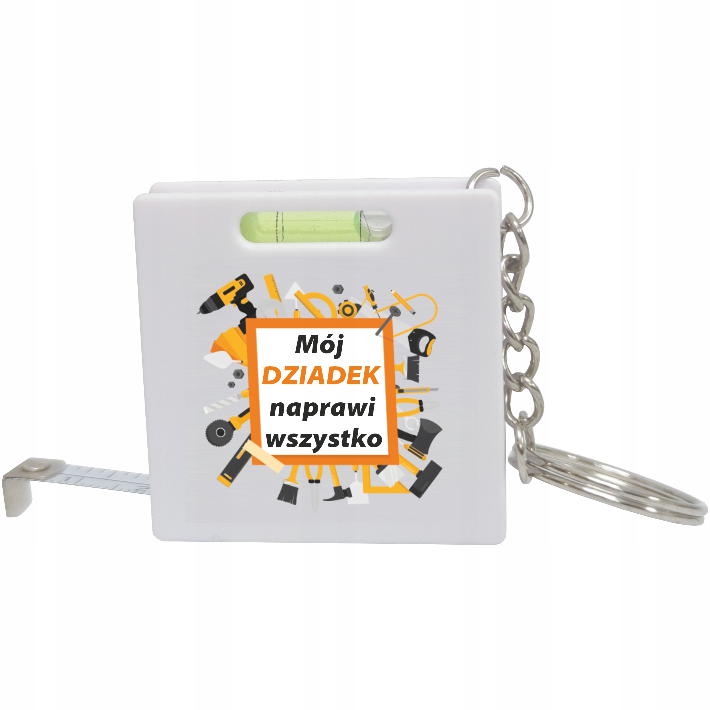 

na Dzień Dziadka brelok metrówka+poziomica