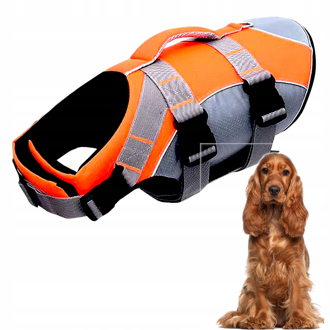 Záchranná Vesta Pro Psa Do Vody, Plovací Vesta, Reflexní, Velikost L, Do 66 CM